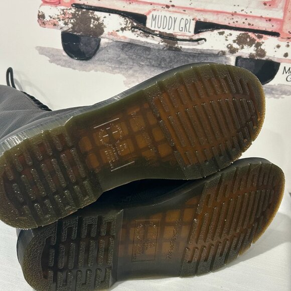 NIB Womens Dr Martens Virginia 1B60 Bex Pisa Nana leather knee boots Sz 10 black - Picture 5 of 6